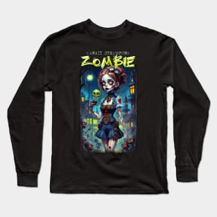 Kawaii Steampunk Zombie 06 Long Sleeve T-Shirt